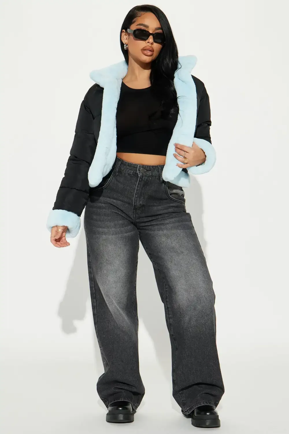 Day and Night Reversible Jacket - Blue/combo