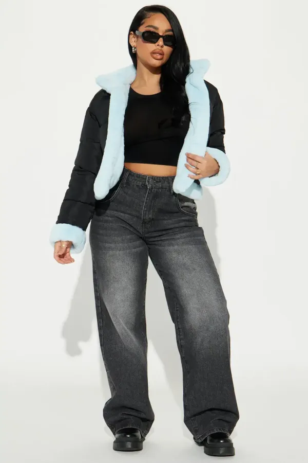 Day and Night Reversible Jacket - Blue/combo