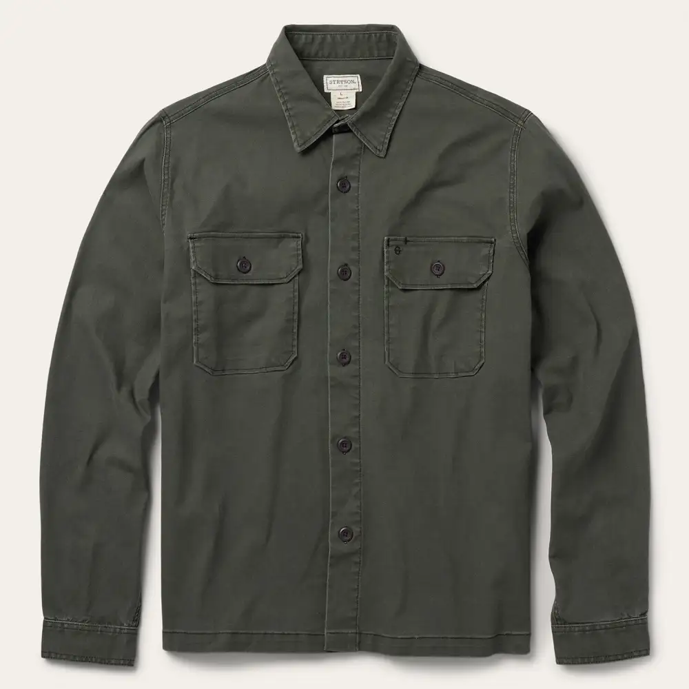 Stretch Canvas Jac-Shirt