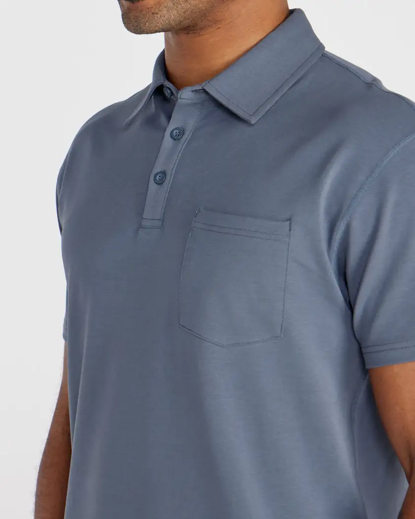 Lux Short Sleeve Pocket Polo