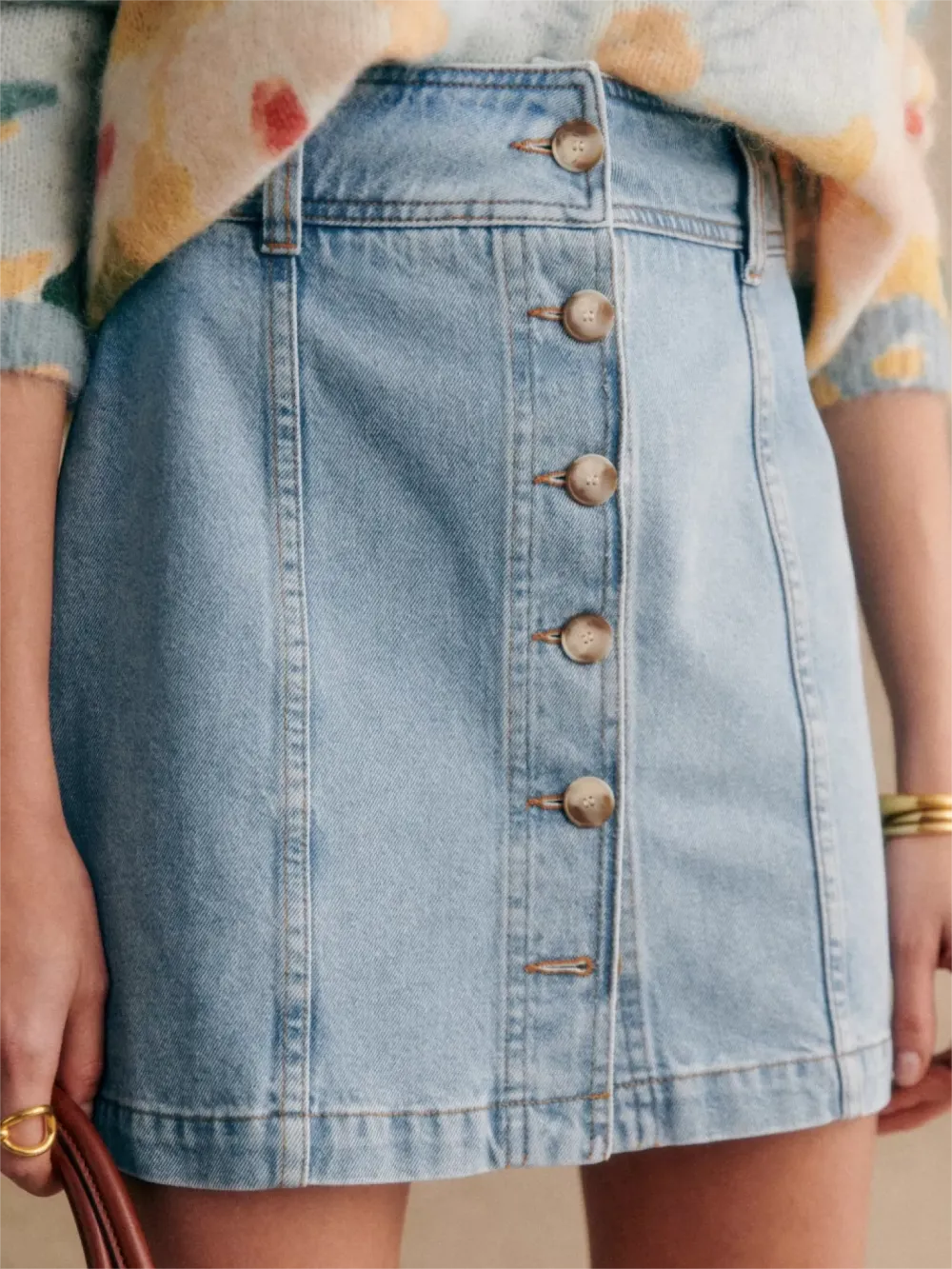 Short Suede Skirt