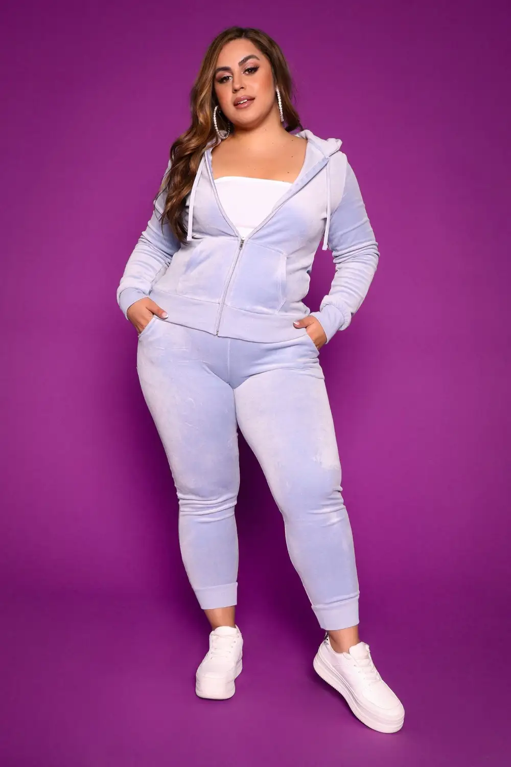 The Original Trendsetter Velour Set - Blue