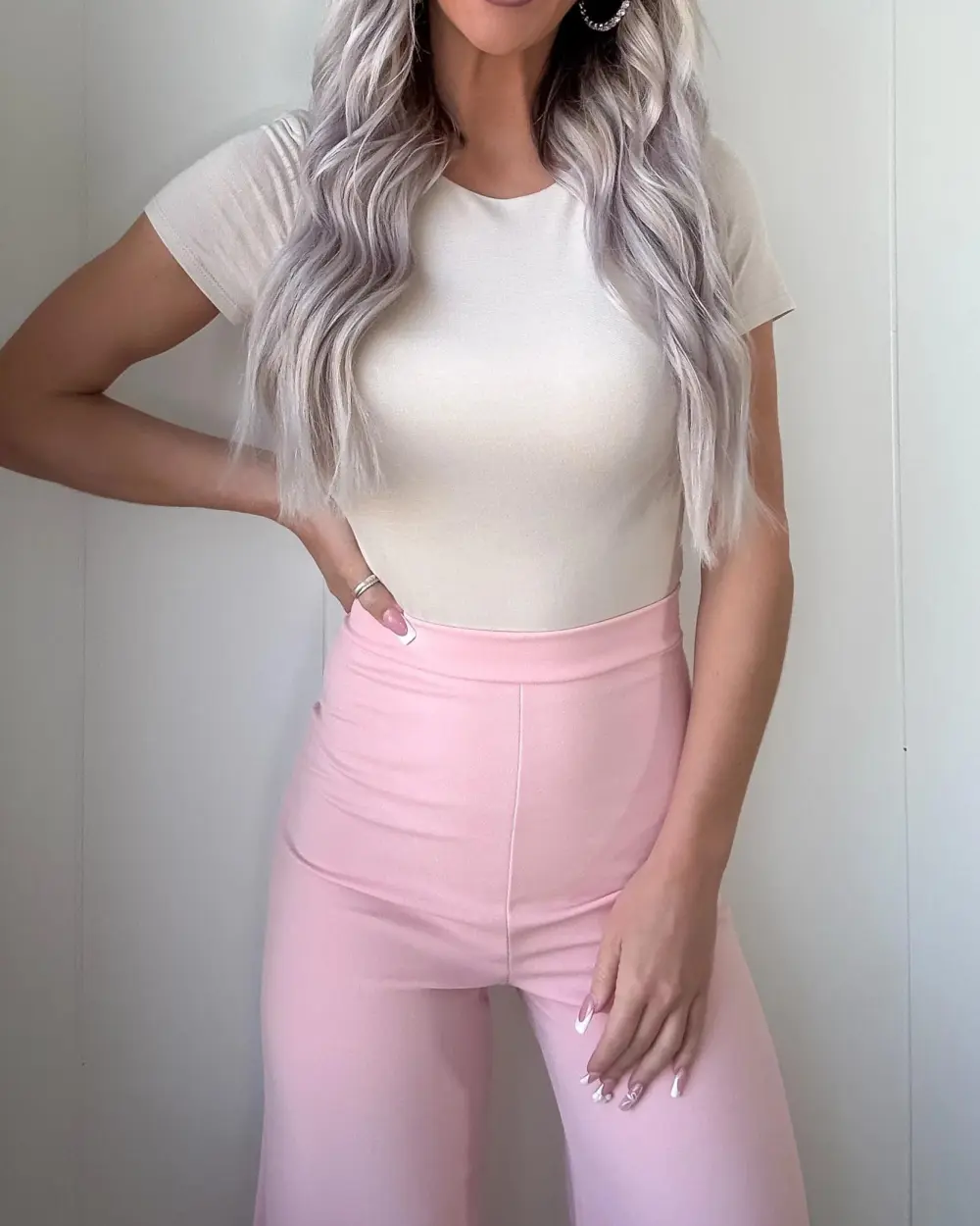 Crew Neck Bodysuit - Oat