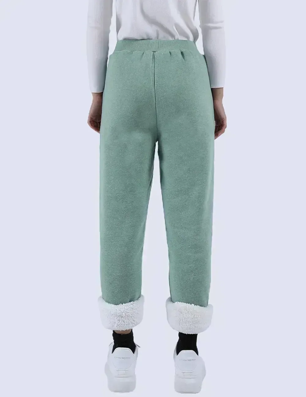 Women's Winter Warm Athletic Sweatpants Sherpa Lined Joggers Fleece Pants