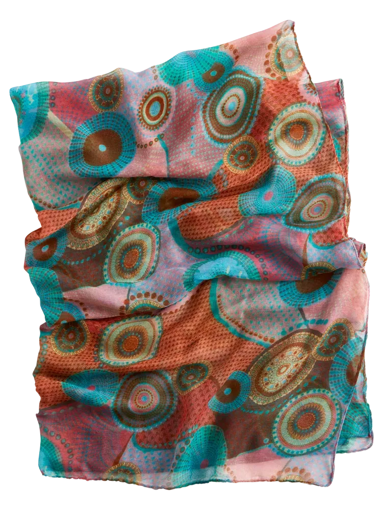 Lightweight Mandala Print Fashion Scarf