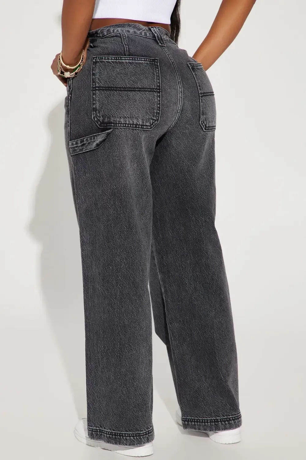 Go For It Non Stretch Utility Jean - Black Wash