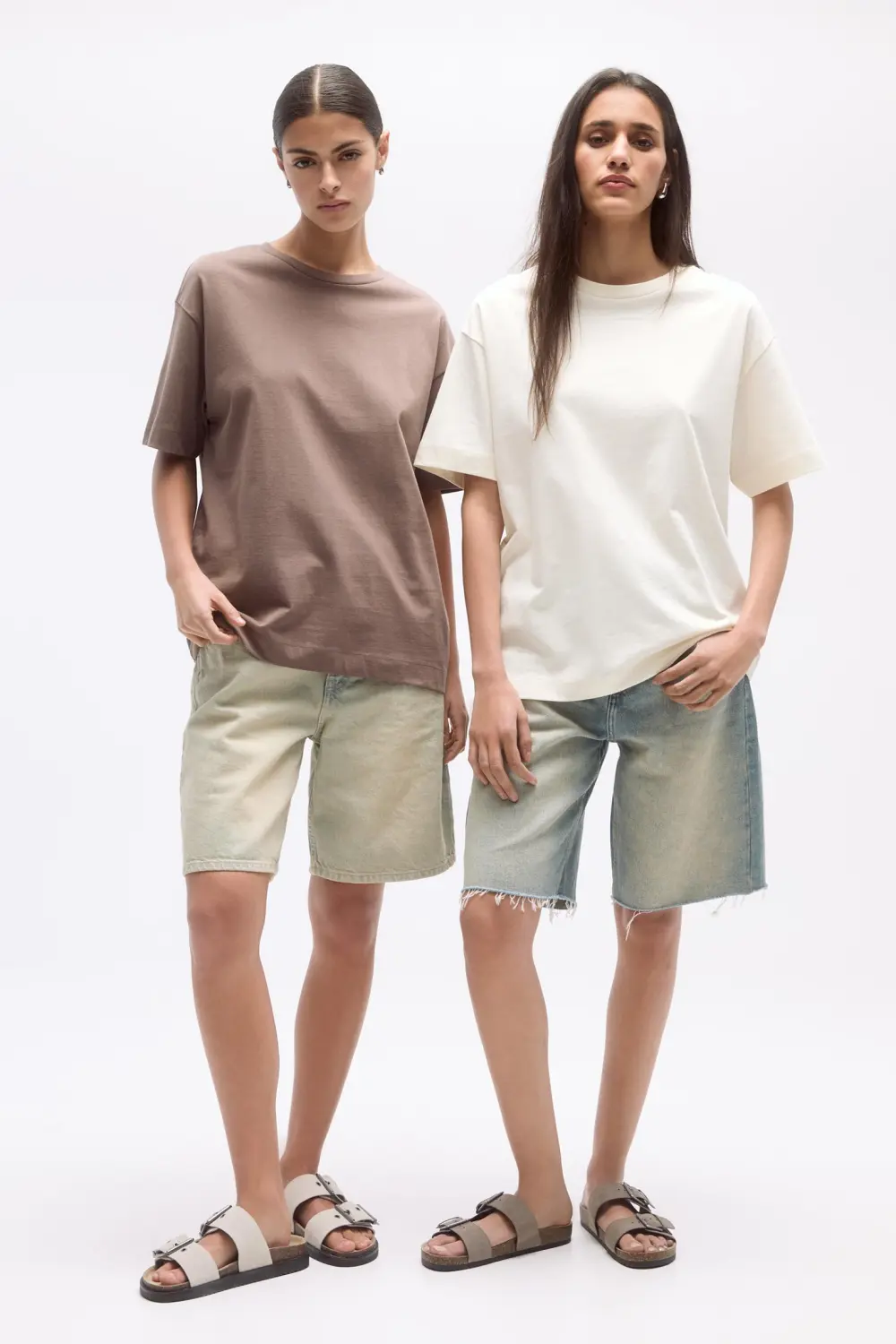 Pack 2 camisetas oversize manga corta