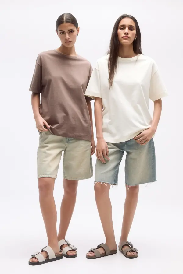 Pack 2 camisetas oversize manga corta