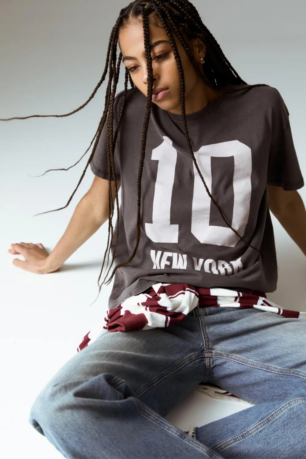 Camiseta varsity gráfico número