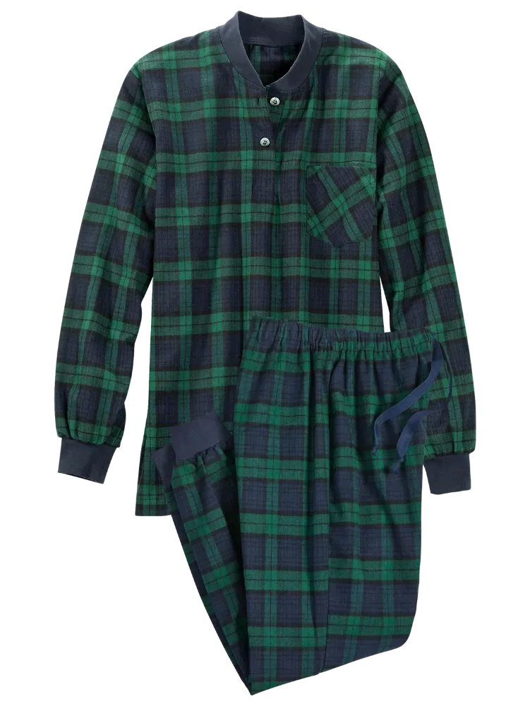 Women's Portuguese Cotton Flannel Ski Pajama Set