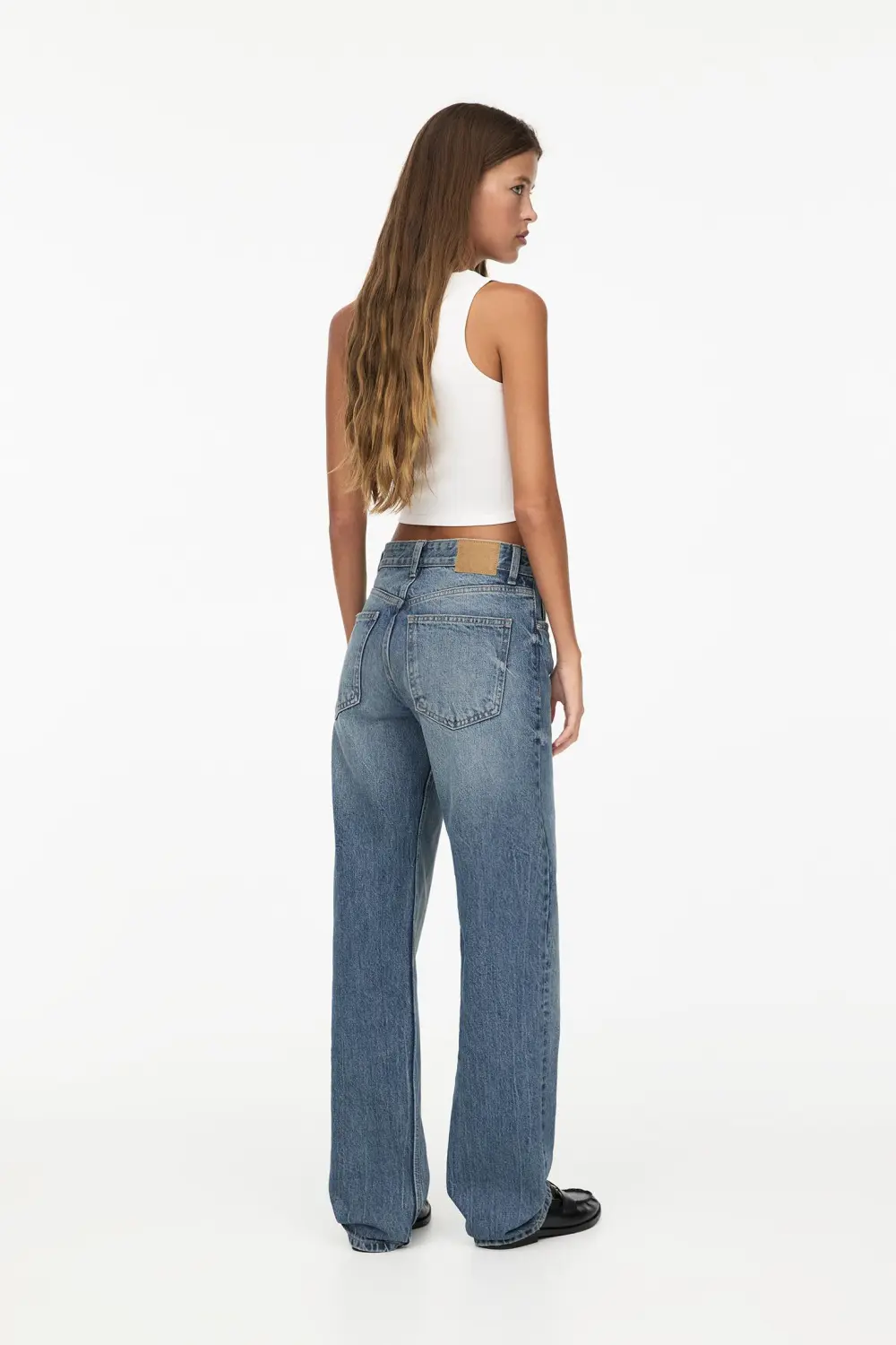 Jeans rectos tiro medio