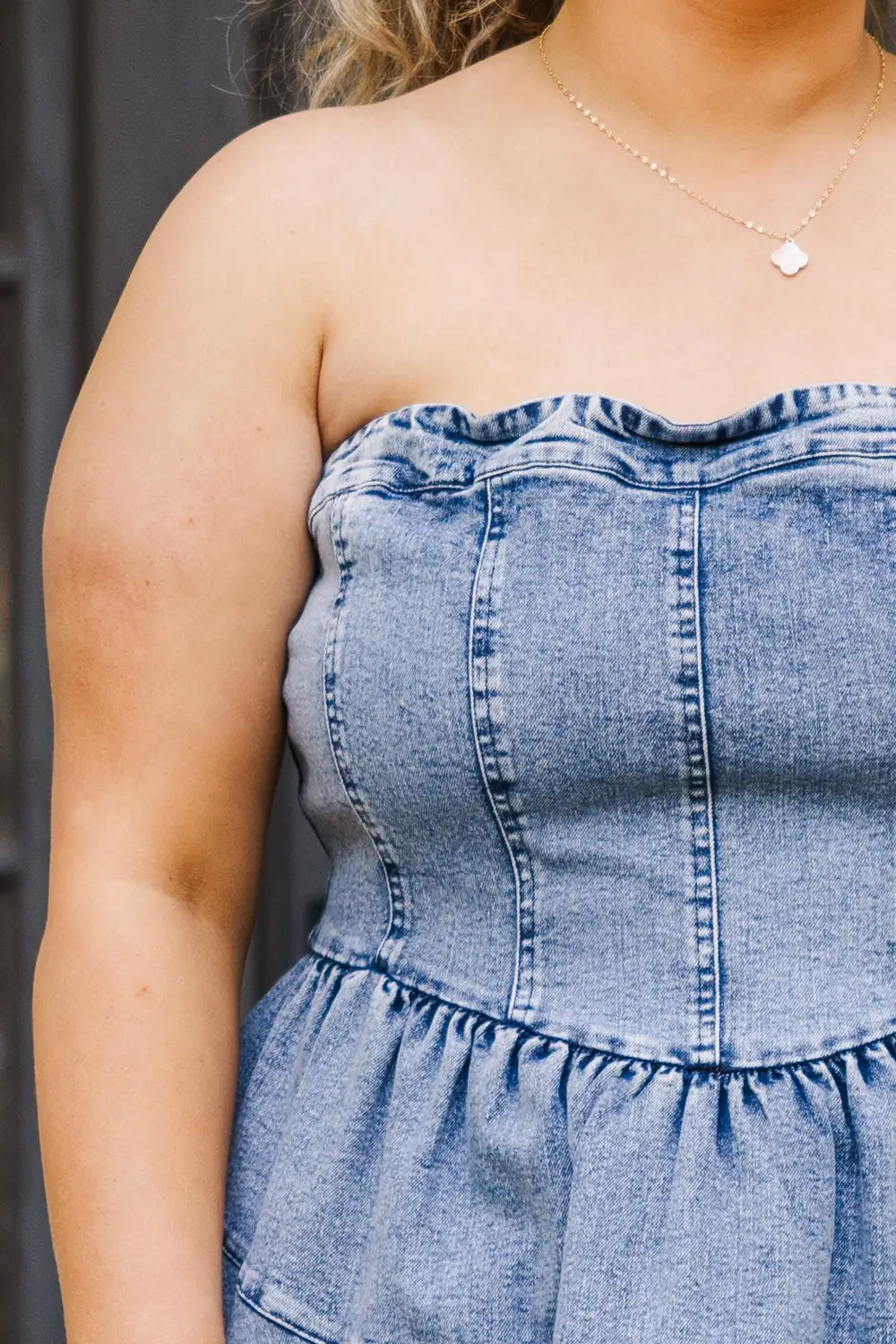Manifest It Dress, Denim