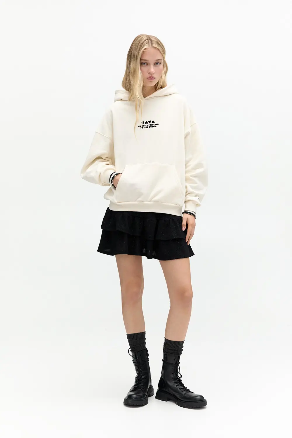 Sudadera capucha carta póker
