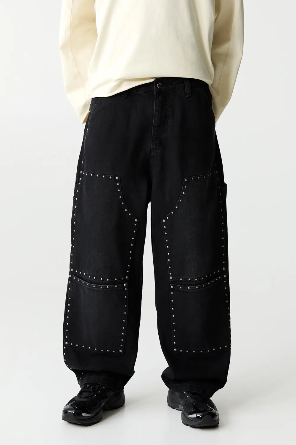 Studded carpenter jeans