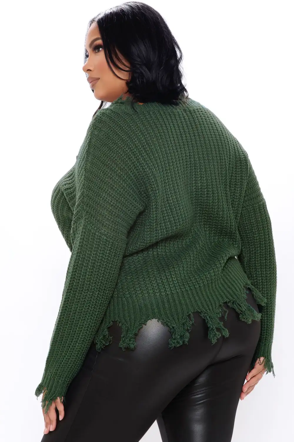Always Distressing Me Out Sweater - Green