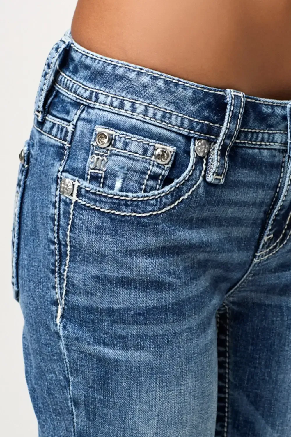Fleur De Silver Straight Jeans
