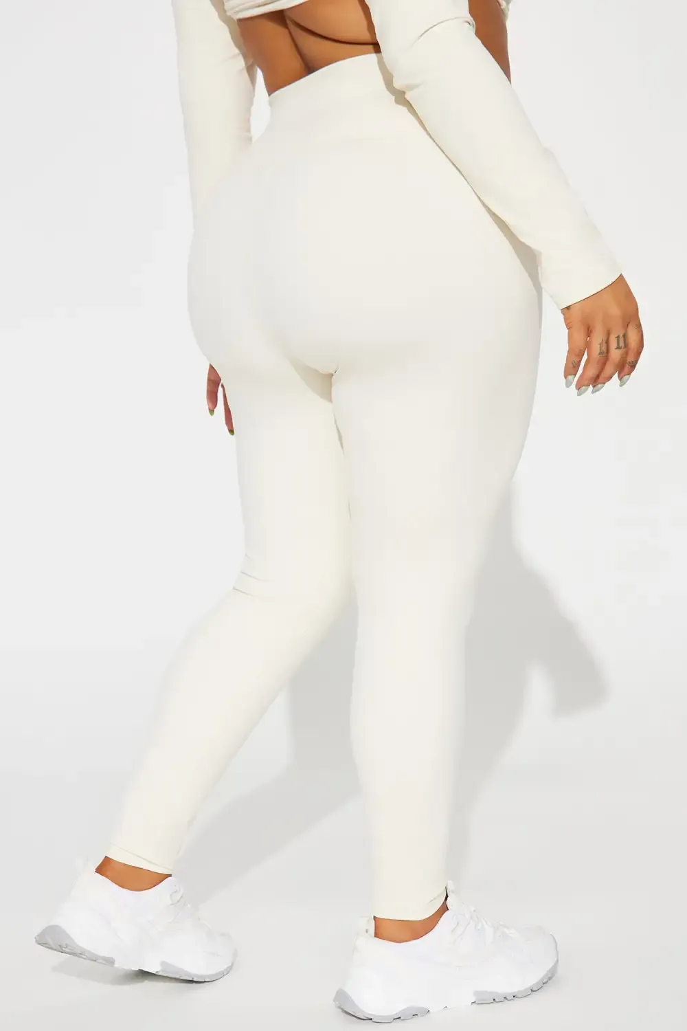 Get Right Active Leggings - Cream