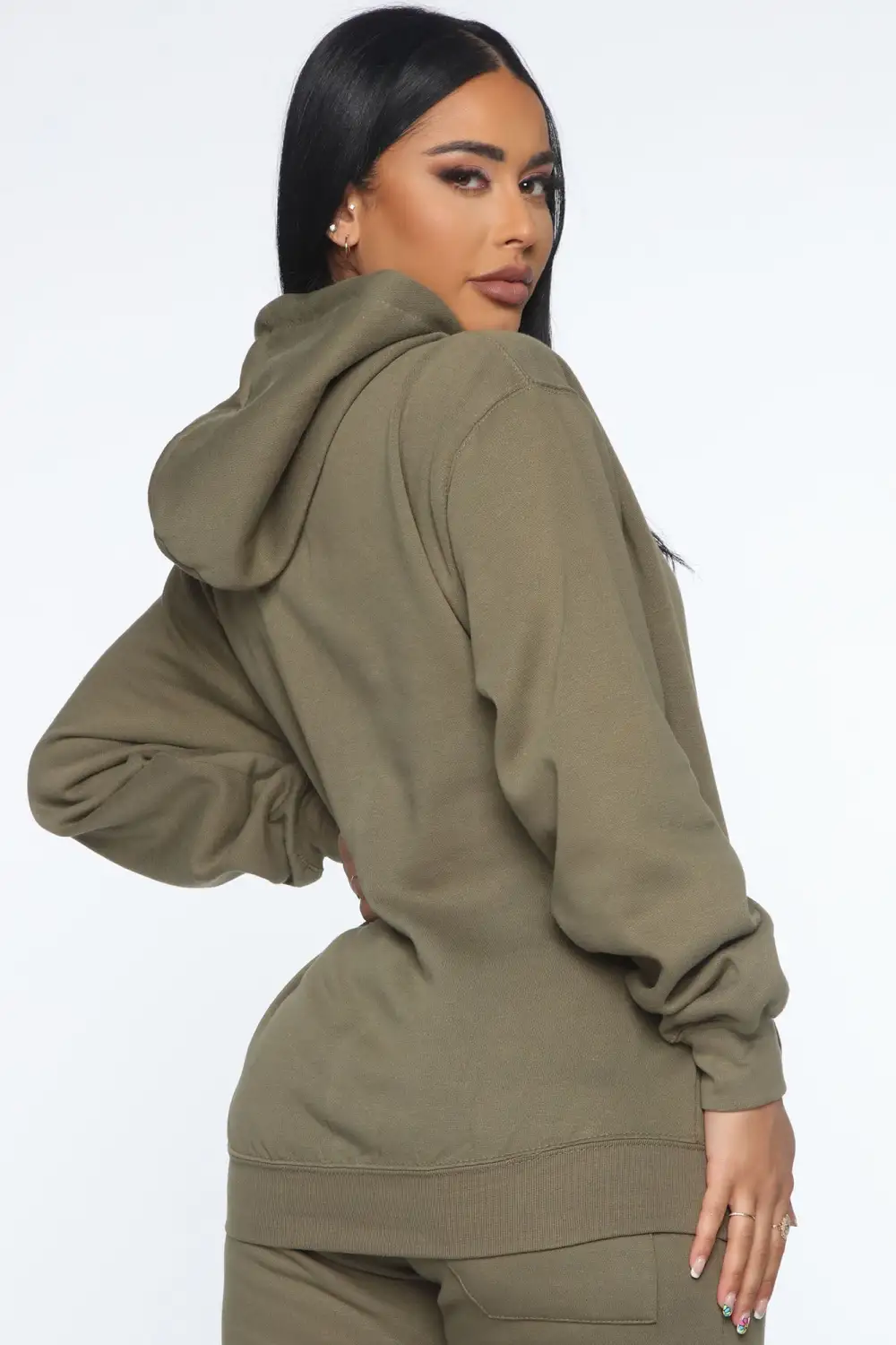 Stole Your Boyfriend's Oversized Hoodie - Olive