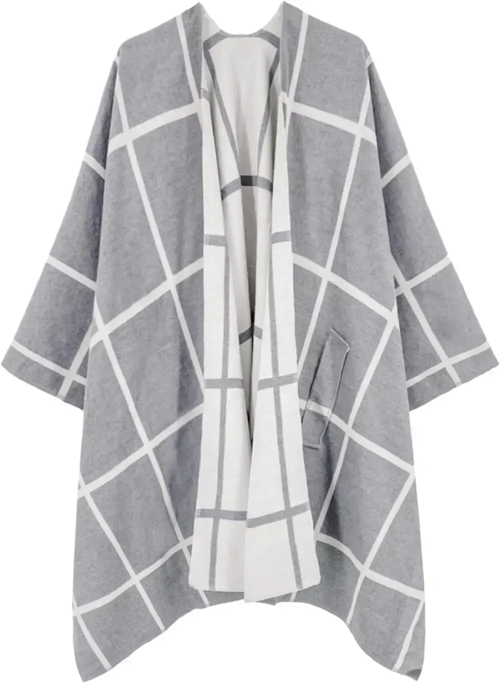 Women's Shawl Wrap Poncho Ruana Cape Open Front Cardigan Shawls for Fall Winter