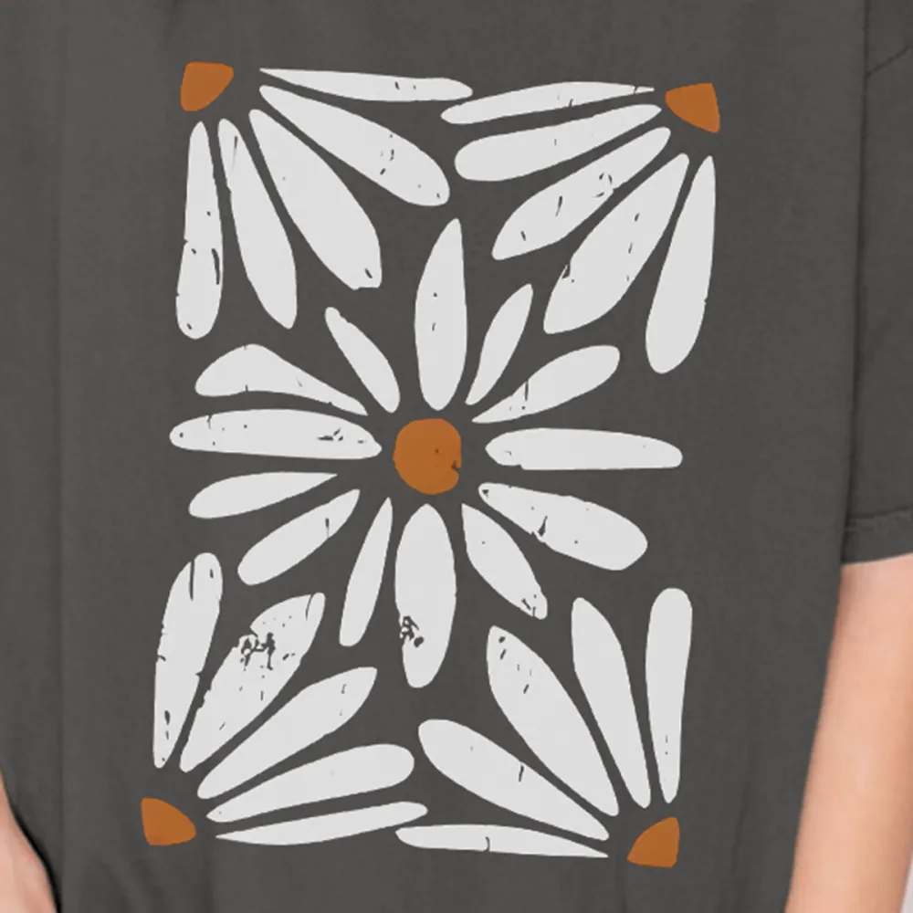 Round Neck Bohemian Print Women's Short Sleeve T-Shirt