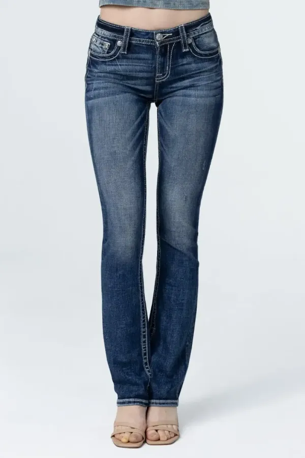 Spring Bloom Slim Bootcut Jeans