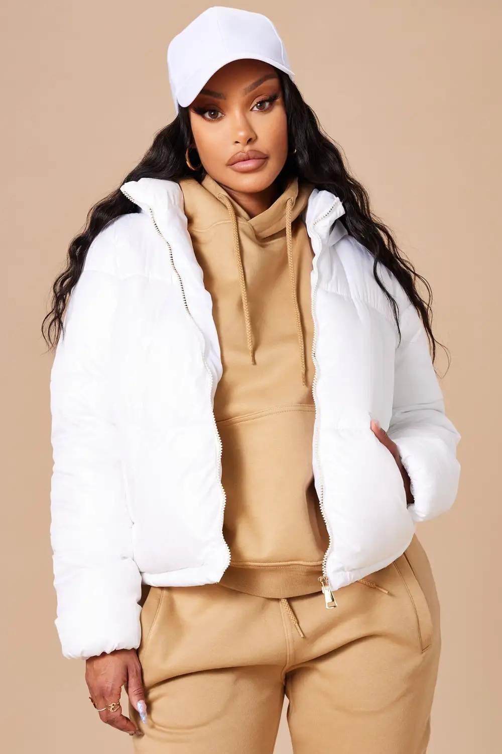 Don't Rain On My Puffer Jacket - White