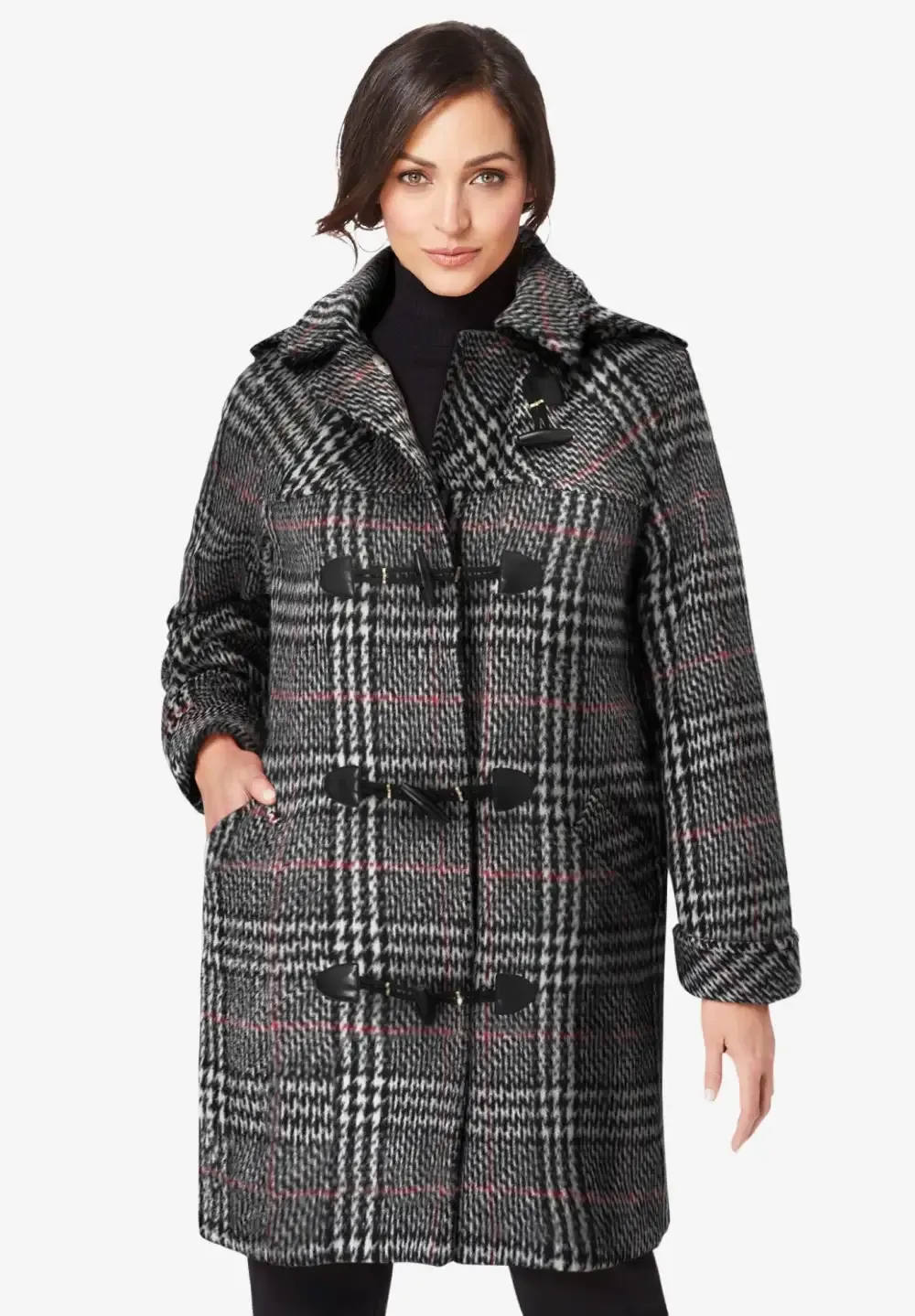 Hooded Toggle Wool Coat