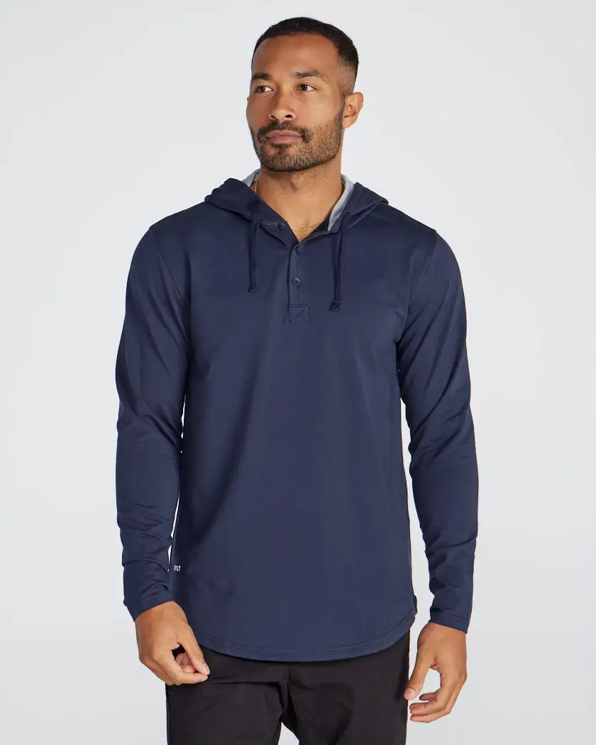 Drop-Cut: Lux Hooded Henley