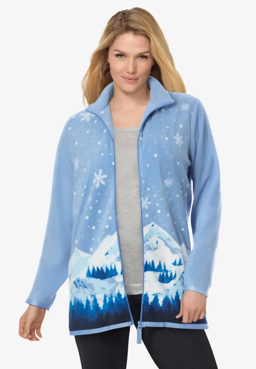 Zip-Front Microfleece Jacket