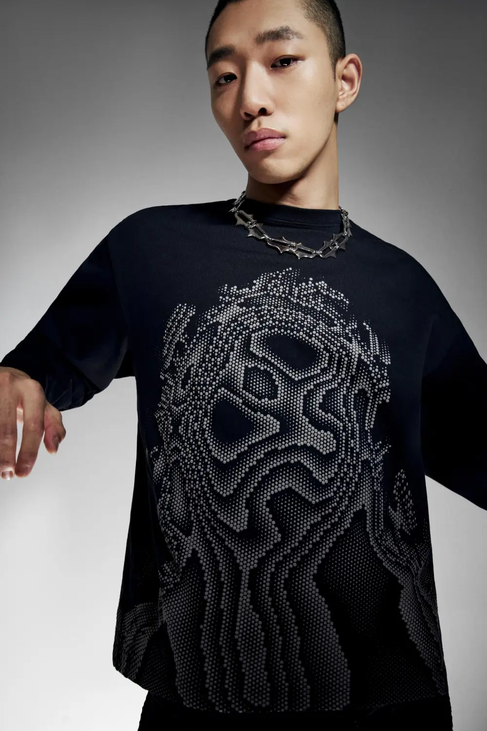 Chet Lo voluminous print T-shirt