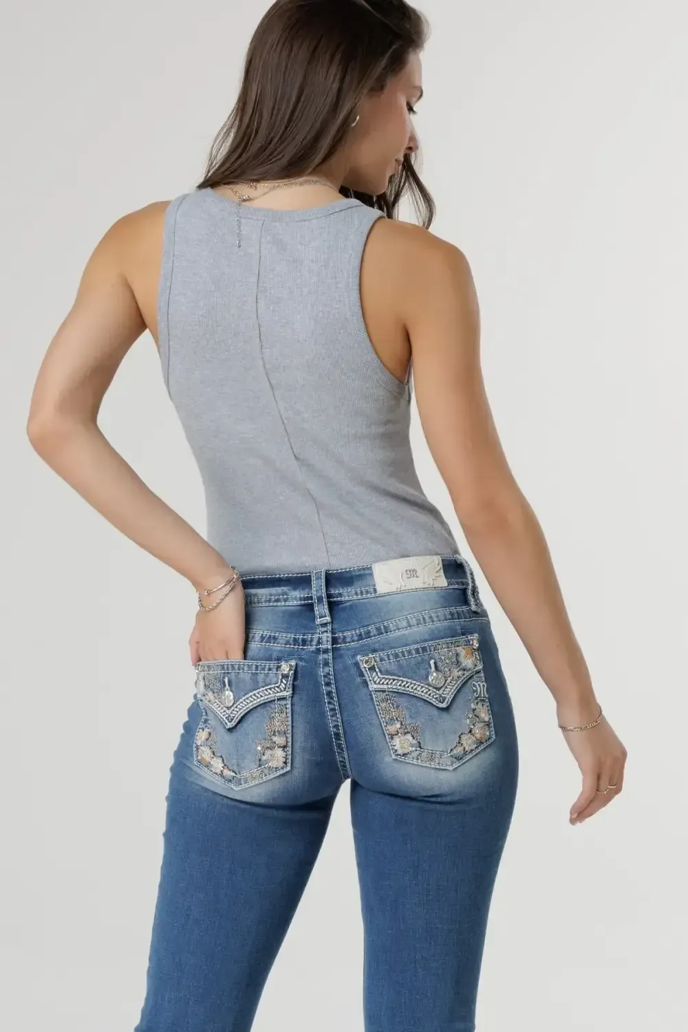 Featherington Floral Bootcut Jeans