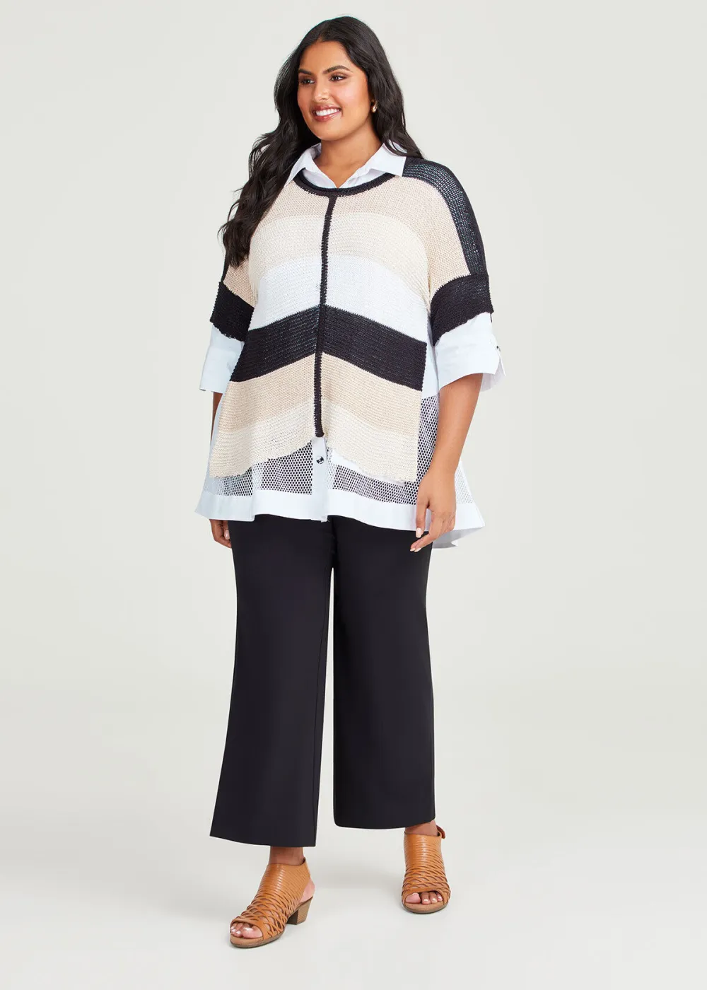 Stripe Lurex Mix Jumper
