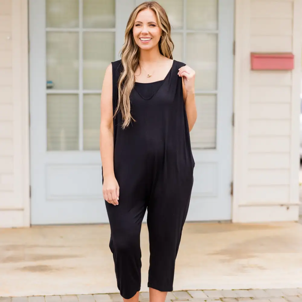 You Me And A Feeling Jumpsuit, Black