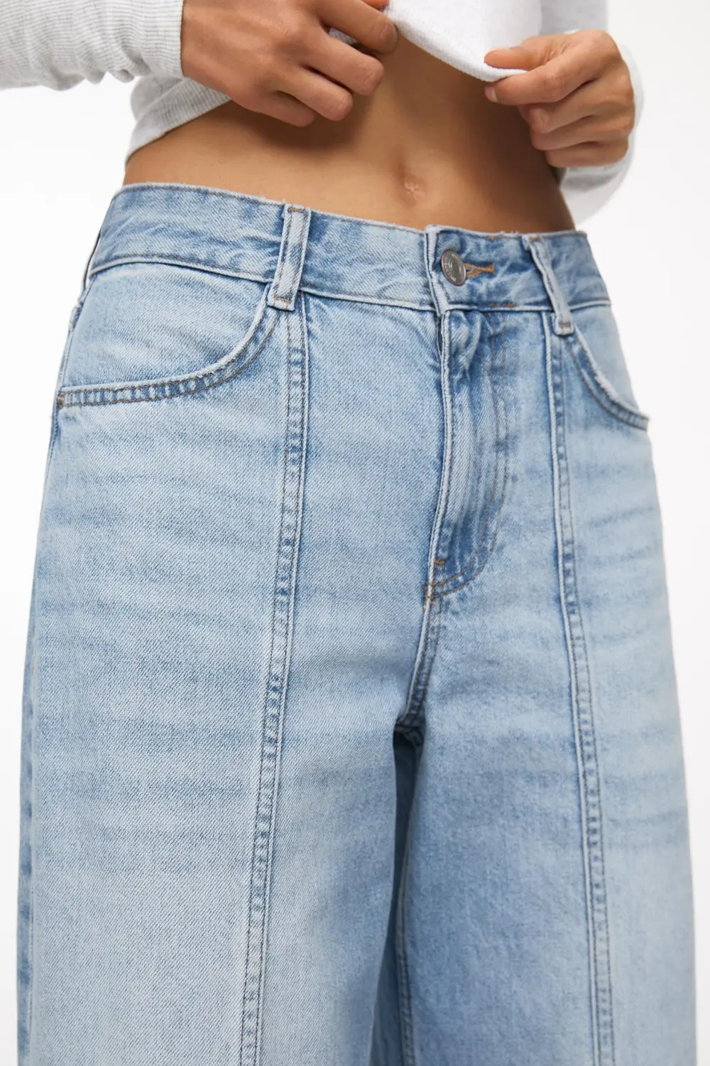Jeans baggy vuelta bajo