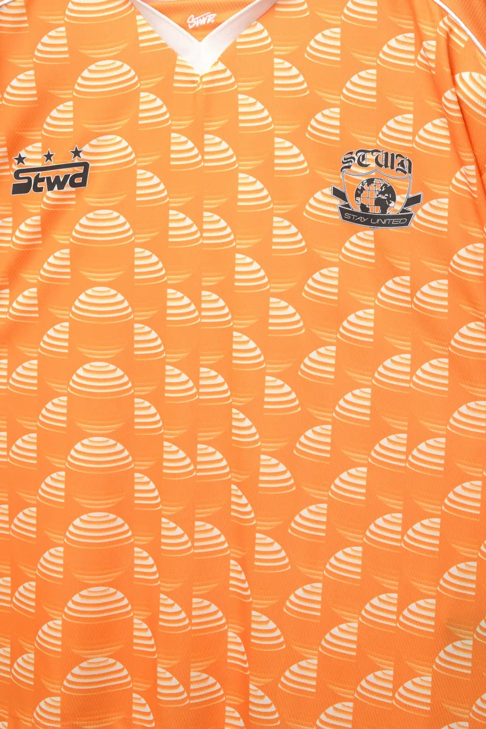 Orange polo collar T-shirt STWD