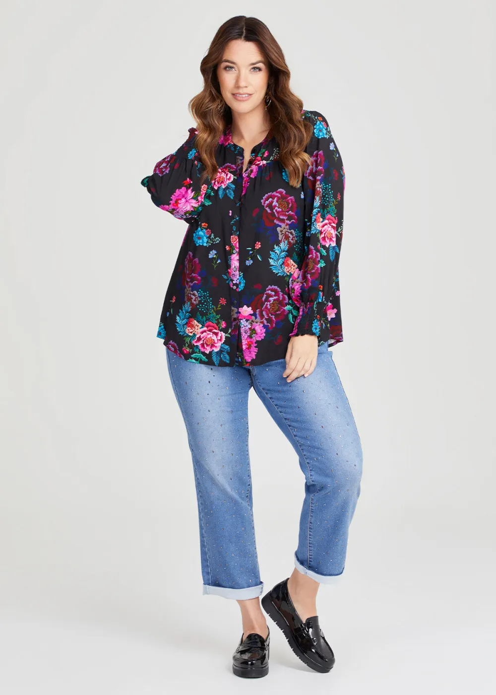 Natural Floral Bouquet Shirt