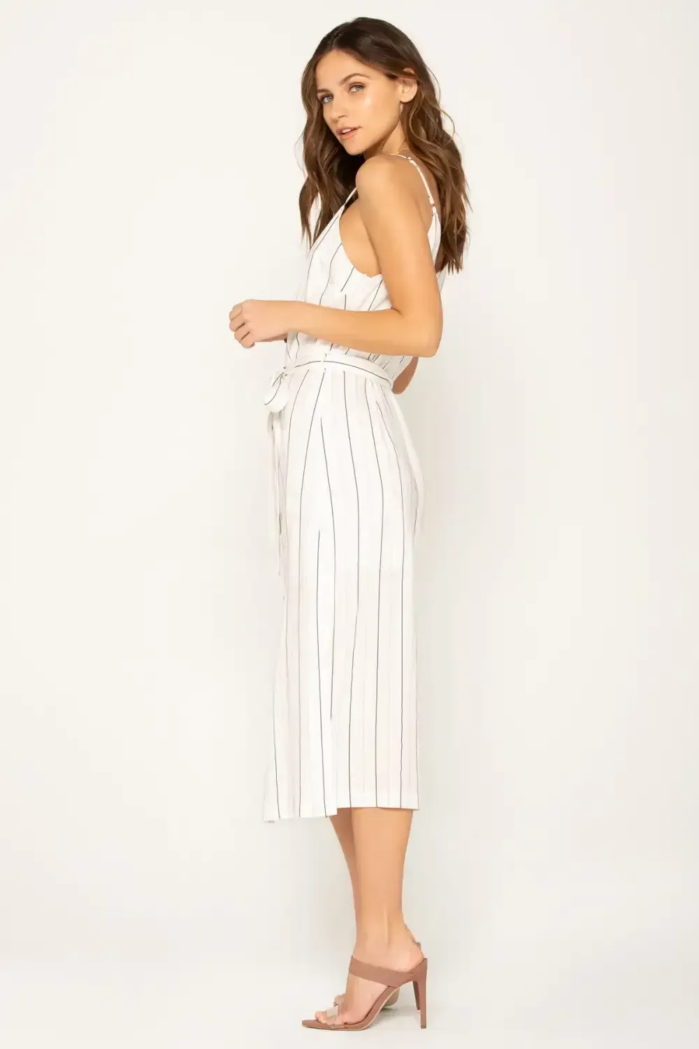 Modern Love Striped Midi Dress