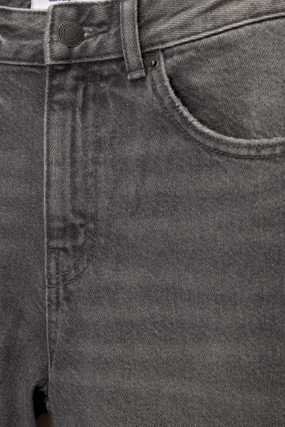 Jeans wide leg tiro alto
