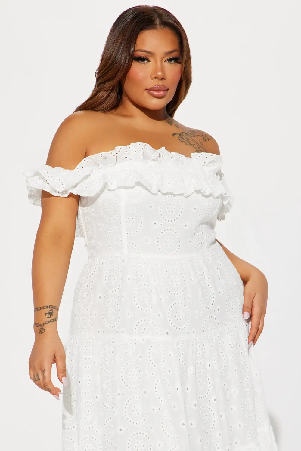 Stephanie Tiered Maxi Dress - White
