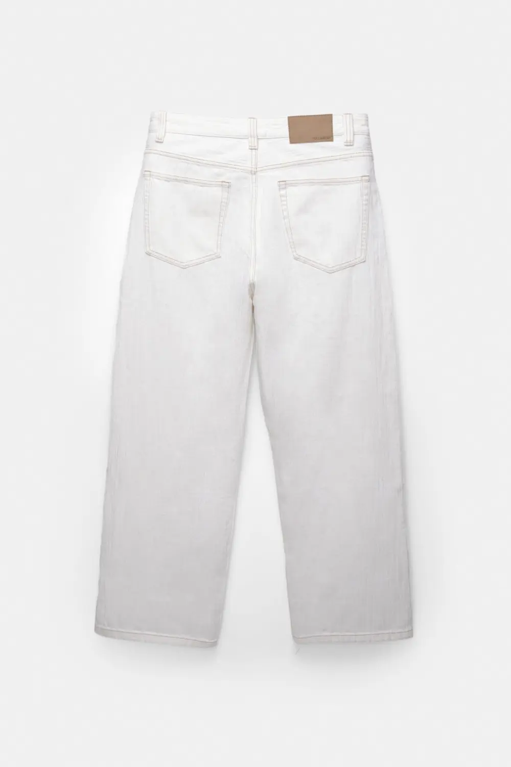 White textured jeans