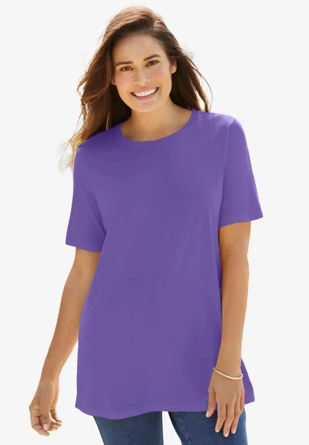 Perfect Short-Sleeve Crewneck Tee