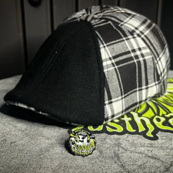 The Ghosthead Boston Scally Cap - Black
