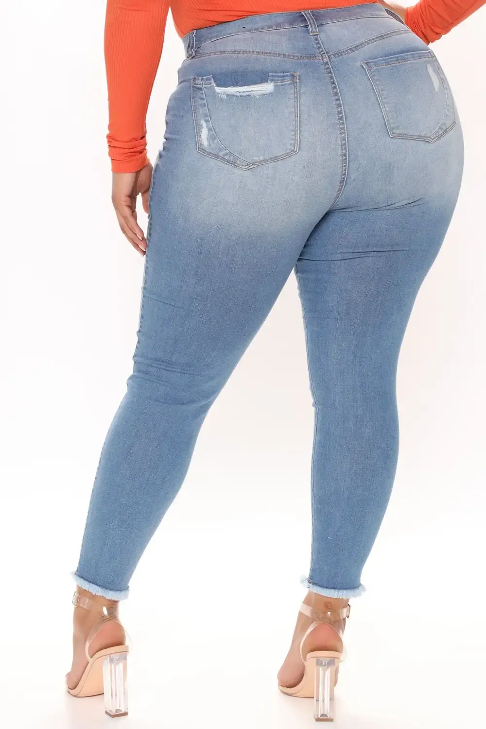 Kaitlyn Sculpting Skinny Jeans - Light Blue Wash