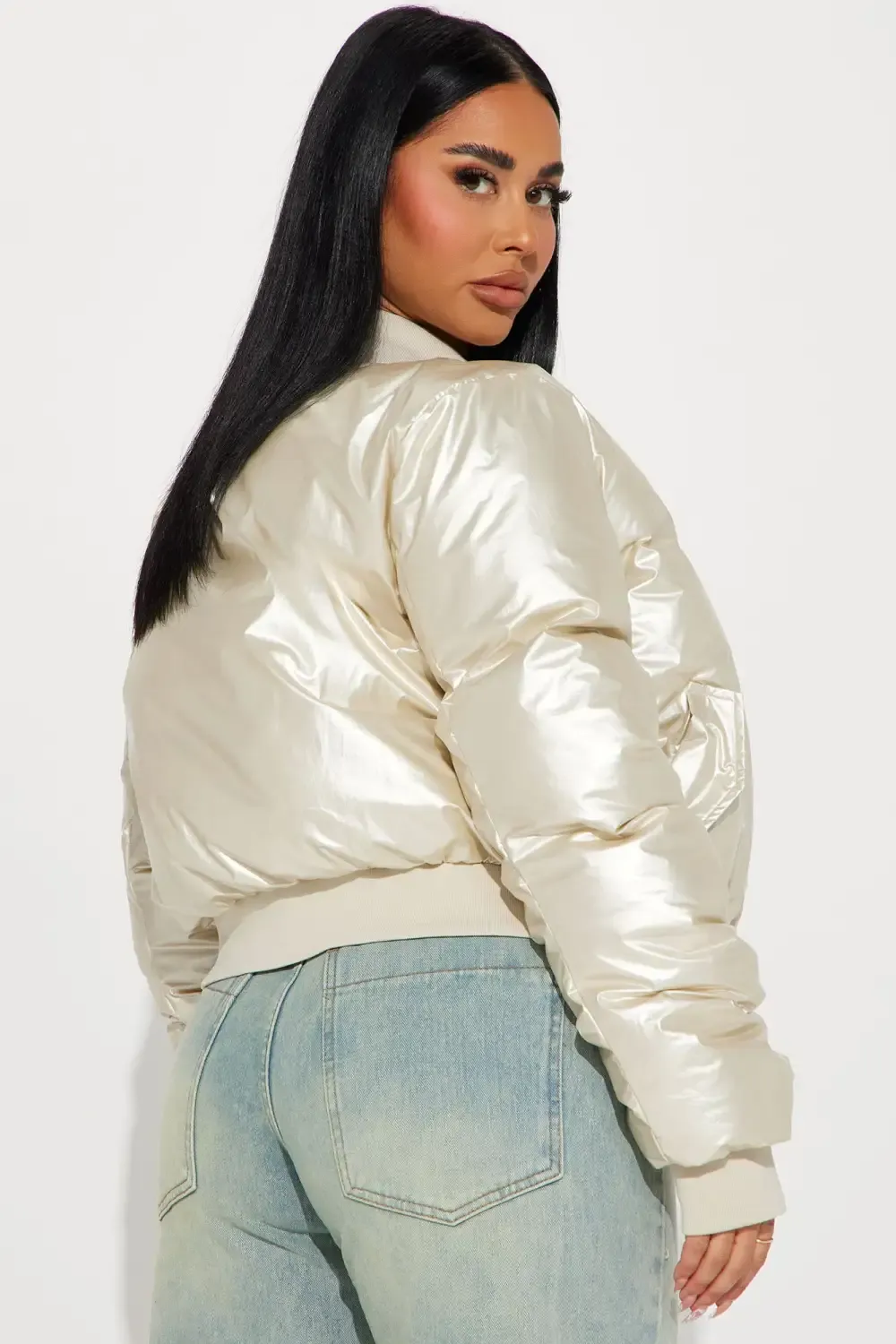 Tap Out Puffer Jacket - Cream