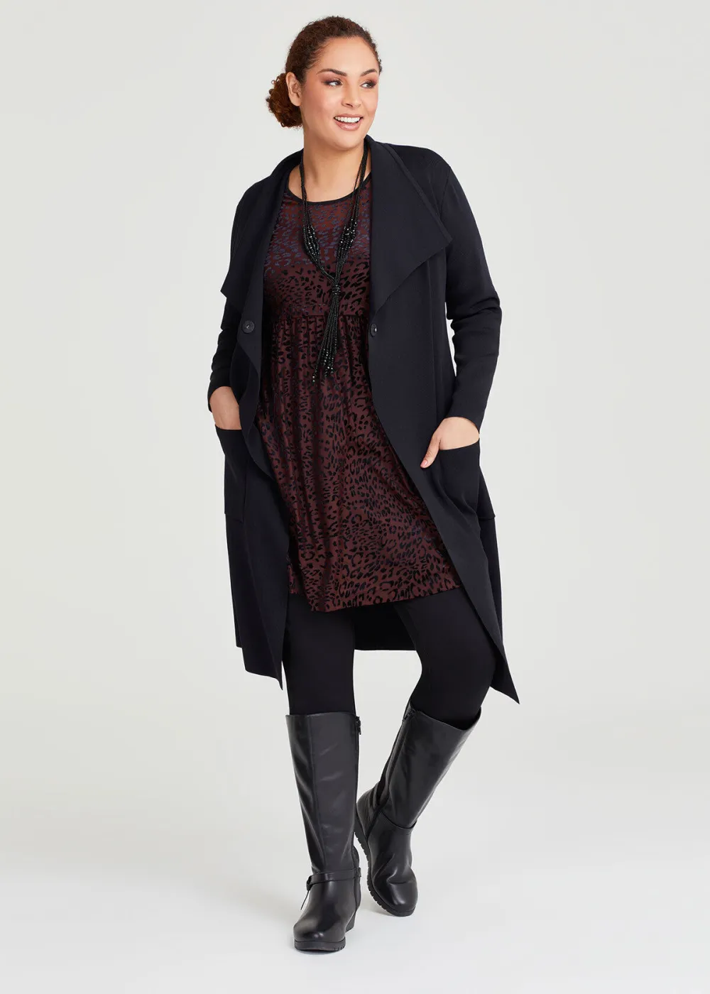 Velour Burnout Animal Tunic