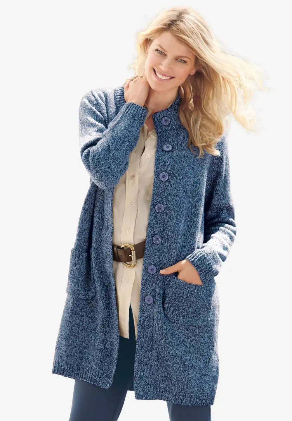 Marled Sweater Jacket