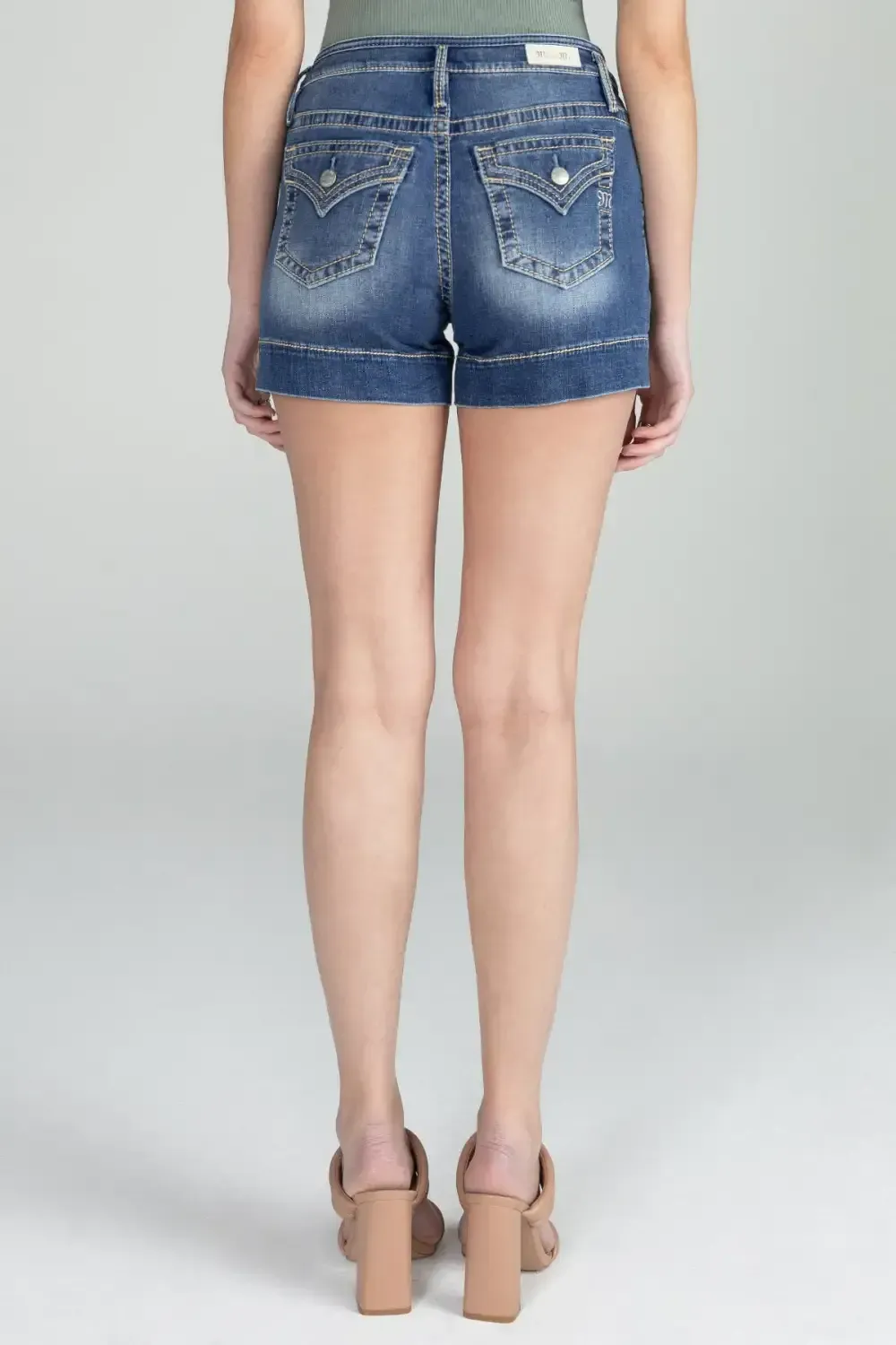 Front Button High Rise Shorts
