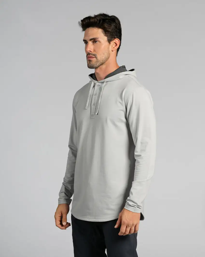 Drop-Cut: Lux Hooded Henley