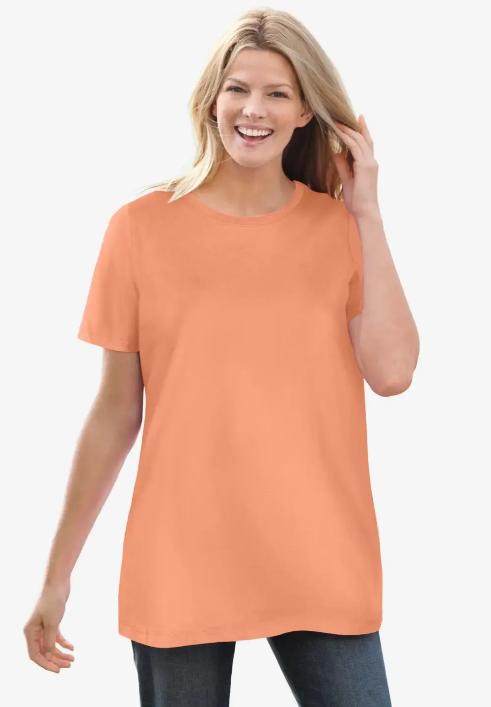 Perfect Short-Sleeve Crewneck Tee