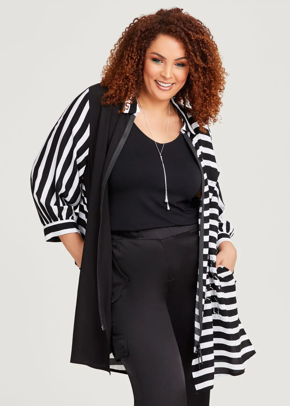 Bamboo Bridie Spliced Stripe Shirt